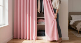 I Ditched My Closet Doors For $60 Pleated Curtains (See Why!)