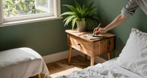 A Bright White Bedroom Is Now A Green Cocoon “Inspired By The Forest”