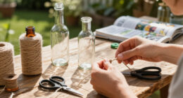 Cover Old Prescription Bottles With Twine To Craft Rustic Decor