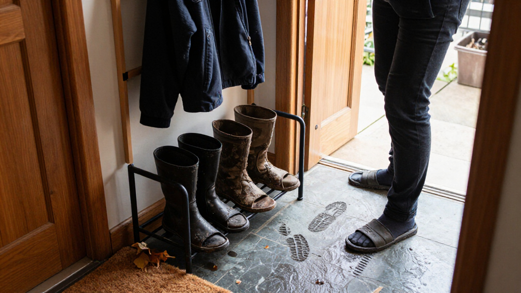 This £10 Argos Shoe Rack Is Perfect For Keeping Muddy Boots And Wet Jackets Tidy This Autumn