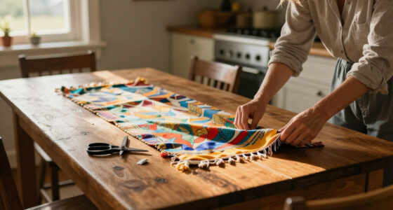 Trade In Your Old Table Runner: There's A Cute DIY Using A Vintage Clothing Accessory
